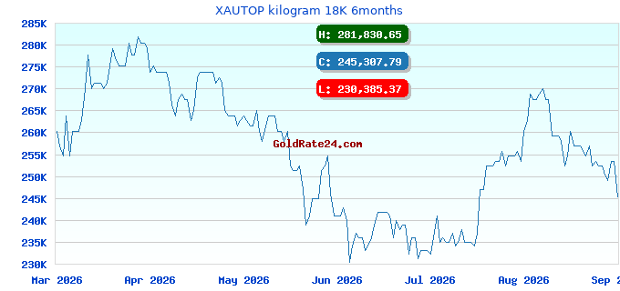 XAUTOP kilogram 18K 6months