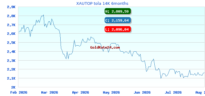XAUTOP tola 14K 6months