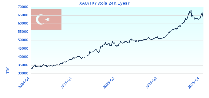 XAU/TRY /tola 24K 1year