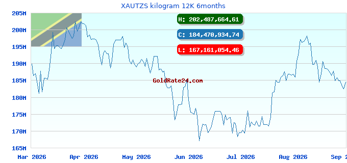 XAUTZS kilogram 12K 6months