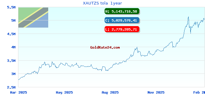 XAUTZS tola 1year