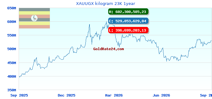 XAUUGX kilogram 23K 1year
