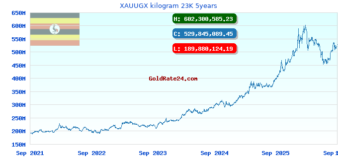 XAUUGX kilogram 23K 5years