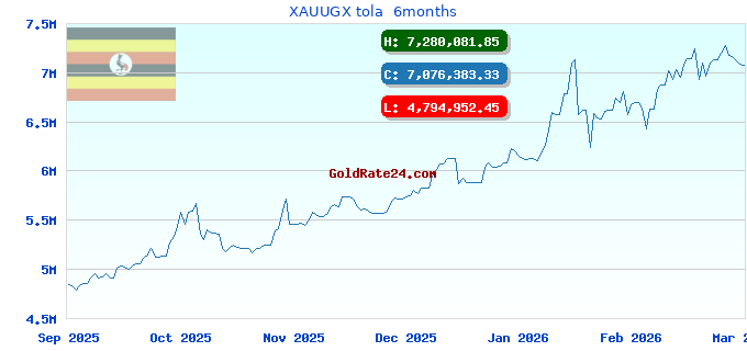 XAUUGX tola  6months