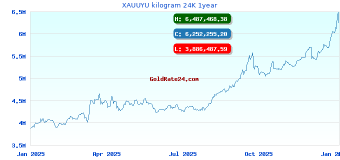 XAUUYU kilogram 24K 1year