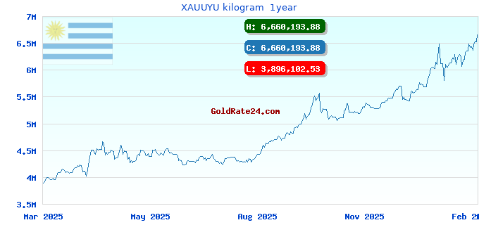XAUUYU kilogram 1year