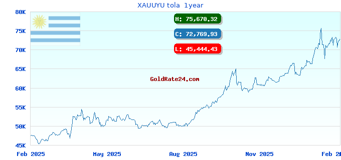 XAUUYU tola 1year