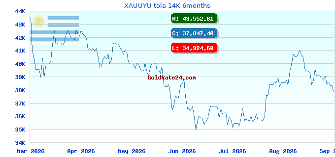 XAUUYU tola 14K 6months