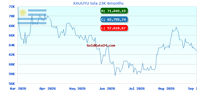 XAUUYU tola 23K 6months