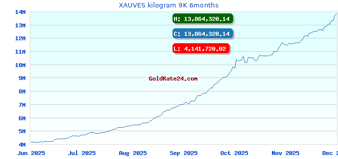 XAUVES kilogram 9K 6months