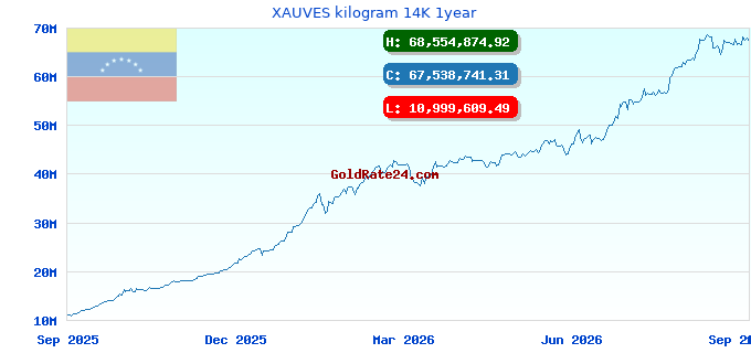 XAUVES kilogram 14K 1year