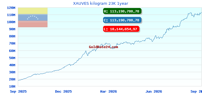 XAUVES kilogram 23K 1year