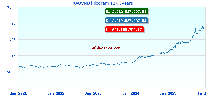 XAUVND kilogram 12K 5years