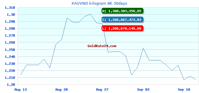 XAUVND kilogram 8K 30days