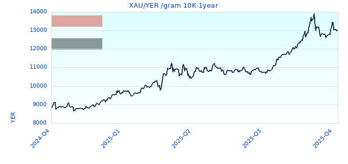 XAUYER gram 10K 1year