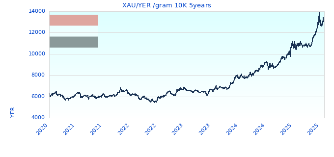 XAUYER gram 10K 5years