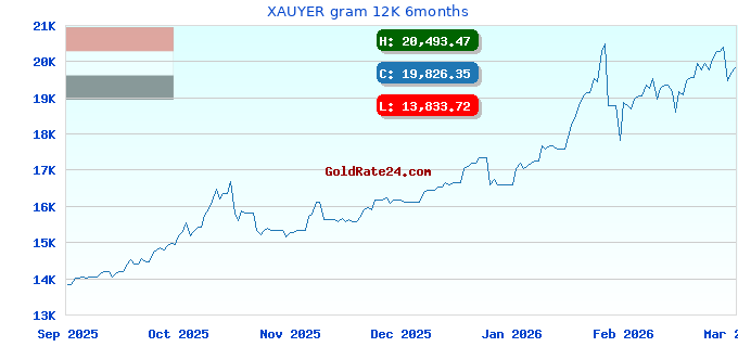 XAUYER gram 12K 6months