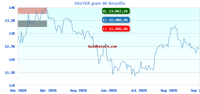 XAUYER gram 9K 6months