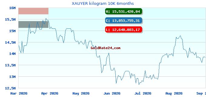 XAUYER kilogram 10K 6months