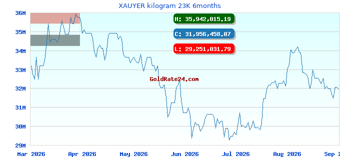 XAUYER kilogram 23K 6months