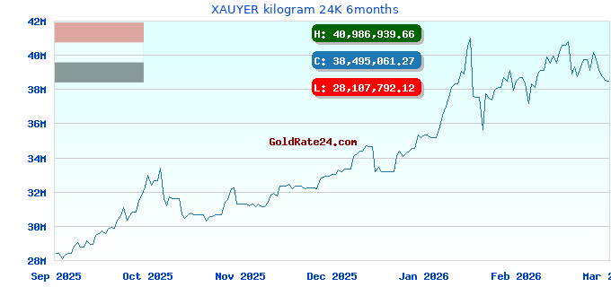 XAUYER kilogram 24K 6months