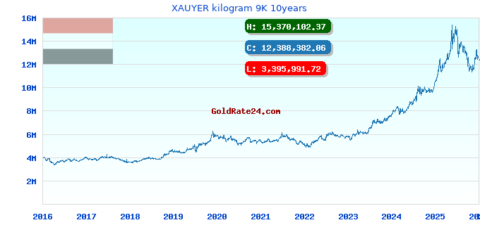XAUYER kilogram 9K 10years