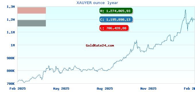 XAUYER ounce  1year