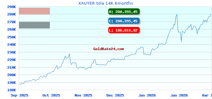 XAUYER tola 14K 6months