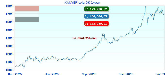 XAUYER tola 9K 1year