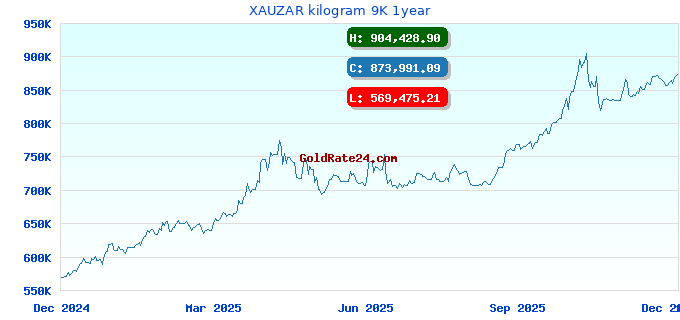 XAUZAR kilogram 9K 1year